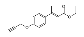 ethyl (E)-3-(4-but-3-yn-2-yloxyphenyl)but-2-enoate Structure