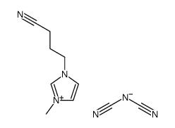 cyanoiminomethylideneazanide,4-(3-methylimidazol-3-ium-1-yl)butanenitrile Structure