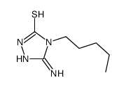 3-amino-4-pentyl-1H-1,2,4-triazole-5-thione Structure