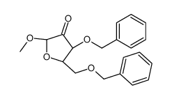 4-(苄氧基)-5-((苄氧基)甲基)-2-甲氧基二氢呋喃-3(2H)-酮结构式