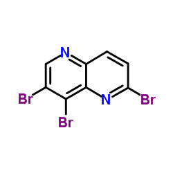 2,7,8-Tribromo-1,5-naphthyridine Structure