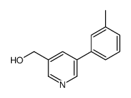 (5-M-TOLYLPYRIDIN-3-YL)METHANOL结构式