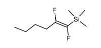 (Z)-1,2-difluoro-1-(trimethylsilyl)-1-hexene Structure