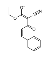 4-diazonio-5-ethoxy-5-oxo-1-phenylpenta-1,3-dien-3-olate结构式