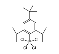 tetrachloro-(2,4,6-tritert-butylphenyl)-λ5-phosphane结构式