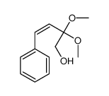 2,2-dimethoxy-4-phenylbut-3-en-1-ol Structure