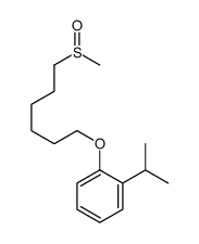 1-(6-methylsulfinylhexoxy)-2-propan-2-ylbenzene结构式