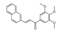 3-naphthalen-2-yl-1-(3,4,5-trimethoxyphenyl)prop-2-en-1-one结构式