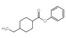 4-乙基环己烷甲酸苯酯结构式