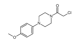 2-CHLORO-1-[4-(4-METHOXY-PHENYL)-PIPERAZIN-1-YL]-ETHANONE Structure