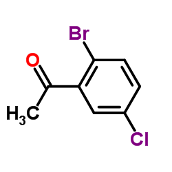 1-(2-溴-5-氯苯基)乙酮结构式
