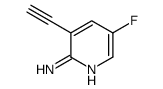 3-乙炔基-5-氟吡啶-2-胺结构式