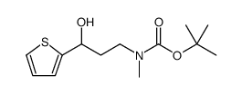 3-Hydroxy-3-(2-thienyl)propyl]methylcarbamic Acid 1,1-Dimethylethyl Ester Structure