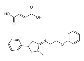 (E)-but-2-enedioic acid,1-methyl-N-(2-phenoxyethyl)-4-phenylpyrrolidin-2-imine结构式