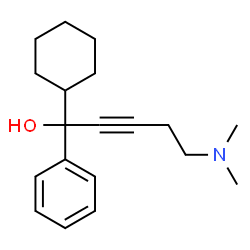 1-cyclohexyl-5-(dimethylamino)-1-phenylpent-2-yn-1-ol Structure