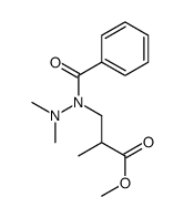 methyl 3-[benzoyl(dimethylamino)amino]-2-methylpropanoate Structure