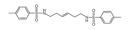 N,N'-bis(4-methylphenyl)sulfonyl-3-hexene-1,6-diamine Structure