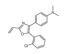 4-[5-(2-chloro-phenyl)-2-vinyl-oxazol-4-yl]-N,N-dimethyl-aniline结构式