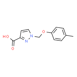 1-[(4-Methylphenoxy)methyl]-1H-pyrazole-3-carboxylic acid Structure