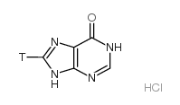 HYPOXANTHINE MONOHYDROCHLORIDE, [8-3H] Structure