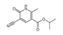 isopropyl 5-cyano-2-methyl-6-oxo-1,6-dihydropyridine-3-carboxylate Structure