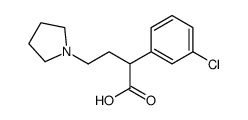 2-(3-Chlorophenyl)-4-(1-pyrrolidinyl)butanoic acid Structure