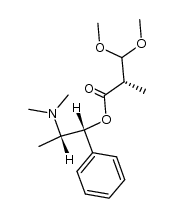 (S)-(1R,2S)-2-(dimethylamino)-1-phenylpropyl 3,3-dimethoxy-2-methylpropanoate Structure