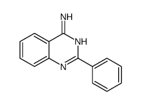 2-苯基-4-氨基喹唑啉结构式