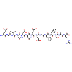 (Glu1)-Fibrinopeptide B (human) structure