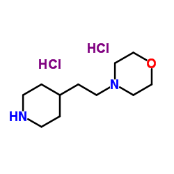 4-[2-(4-Piperidinyl)ethyl]morpholine dihydrochloride结构式