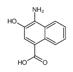 4-氨基-3-羟基-1-萘羧酸结构式