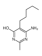 6-amino-2-methyl-5-pentyl-1H-pyrimidin-4-one Structure