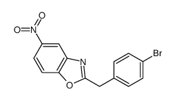 2-[(4-bromophenyl)methyl]-5-nitro-1,3-benzoxazole结构式