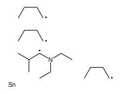 N,N-diethyl-2-methyl-1-tributylstannylpropan-1-amine Structure