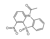 acetic acid-[2-(2-nitro-benzenesulfonyl)-anilide]结构式
