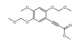 methyl 3-(4-methoxy-2,5-bis(methoxymethoxy)phenyl)propiolate结构式