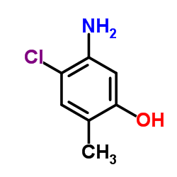 2-甲基-4-氯-5-氨基苯酚结构式