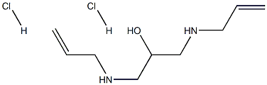 1,3-双(烯丙基氨基)丙-2-醇二盐酸盐结构式