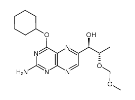 (1R,2S)-1-(2-amino-4-(cyclohexyloxy)pteridin-6-yl)-2-(methoxymethoxy)propan-1-ol结构式
