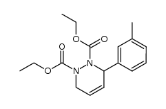 3-m-tolyl-3,6-dihydro-pyridazine-1,2-dicarboxylic acid diethyl ester Structure