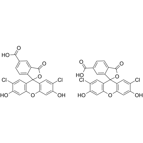 5-(6)-Carboxy-2',7'-dichlorofluorescein structure