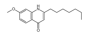 2-heptyl-7-methoxy-1H-quinolin-4-one结构式