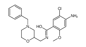 4-amino-N-((4-benzyl-2-morpholinyl)methyl)-5-chloro-2-methoxybenzamide结构式