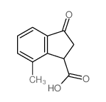 1H-Indene-1-carboxylicacid, 2,3-dihydro-7-methyl-3-oxo- Structure