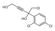 5-chloro-4-(2,4-dichlorophenyl)pent-2-yne-1,4-diol Structure