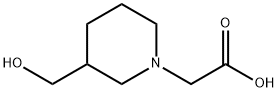 2-(3-(羟甲基)哌啶-1-基)乙酸结构式