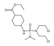ethyl 4-[[bis(2-chloroethyl)amino-(dimethylamino)phosphoryl]amino]cyclohexane-1-carboxylate结构式