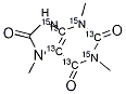 1,3,7-Trimethyluric acid-13C4,15N3 Structure