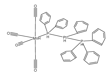(OC)4Mn(μ-PPh2)(μ-H)PtPh(PPh3)结构式