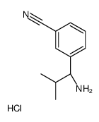3-((1S)-1-氨基-2-甲基丙基)苯甲腈盐酸盐结构式